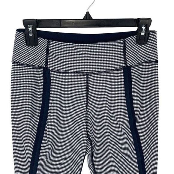 Lululemon‎ Coast To Class Pant Gingham Inkwell Size 6 Navy White - Picture 4 of 10